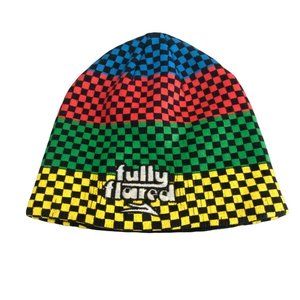 Lakai Fully Flared Beanie Cap Skateboarding Winter Hat Checkered Colorful Nice